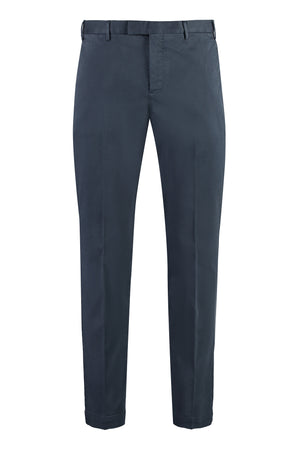 Stretch cotton trousers-0